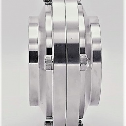 Nerezová klapka přímá, navařovací typ S-S DN80 (85x2mm)