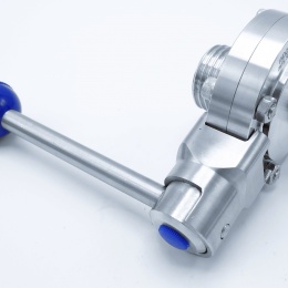 Nerezová klapka přímá, závitová / navařovací typ G-S | DN15 (18x1,5 mm)