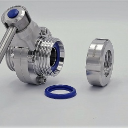 Nerezová klapka přímá, závitová typ G-G  DN25