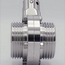 Nerezová klapka přímá, závitová typ G-G DN40