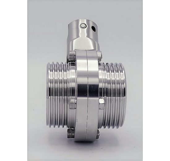 Nerezová klapka přímá, závitová typ G-G DN40