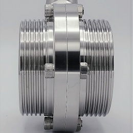 Nerezová klapka přímá, závitová typ G-G DN65