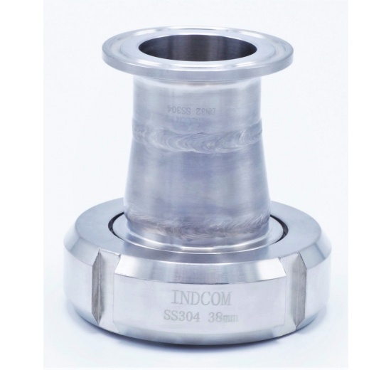 nerezová koncentrická redukce SMS38/CLAMP DN32