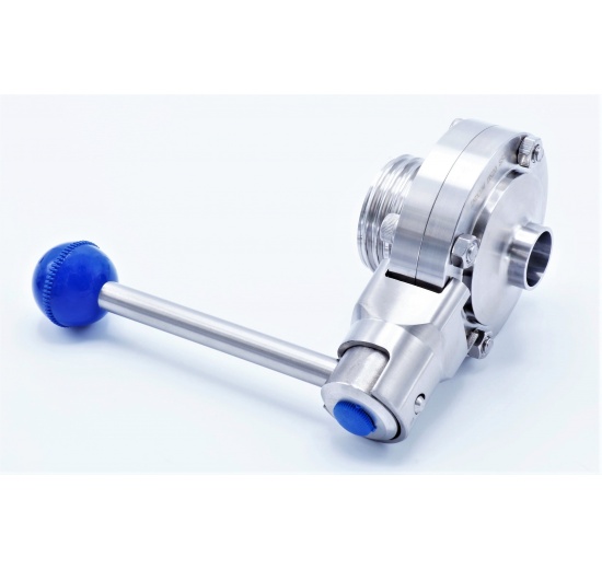 nerezová přímá klapka, závitová/navařovací typ G-S, DN 32