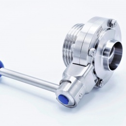 nerezová přímá klapka, závitová/navařovací typ G-S, DN 40