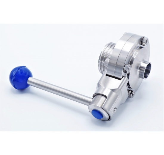 nerezová přímá klapka, závitová/navařovací typ G-S