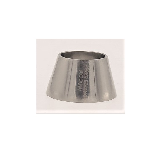 Nerezová redukce centrická, navařovací, krátká DN 40/25(40x28)