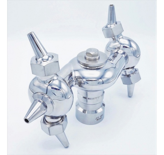 nerezová rotační trysková čistící hlavice, závit 6/4"