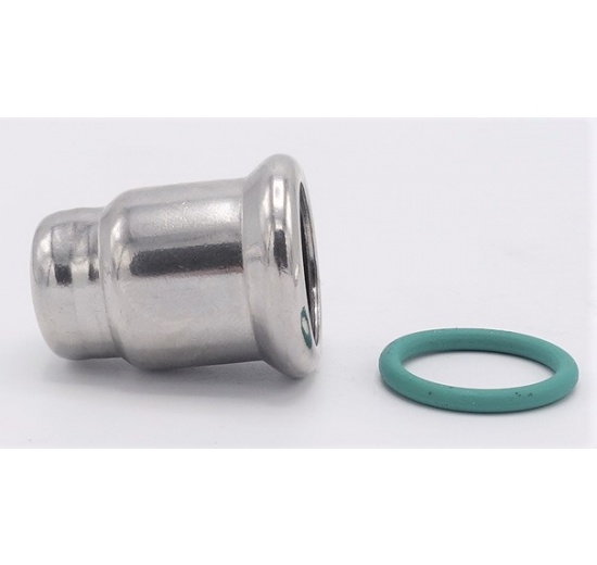 nerezová záslepka (víčko), lisovací, F 18 mm