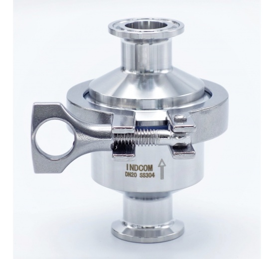 nerezová zpětná klapka, clamp připojení DN20