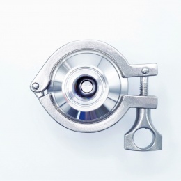 nerezová zpětná klapka DN20, límeček 34 mm, clamp připojení