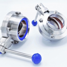 nerezové přímé uzavírací klapky (motýlové klapky), typ G-S DN 65