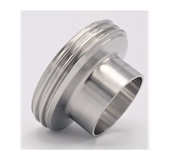 Nerezové Závitové hrdlo přivařovací DIN 11851 DN40 (40mm/1.5mm)