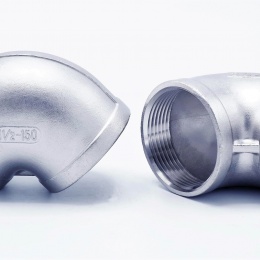 nerezové závitové oblouky, typ 301, 90° 6/4" (DN40)