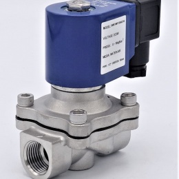 Nerezový elektromagnetický ventil 2/2, G 1/2" DC24V, NC