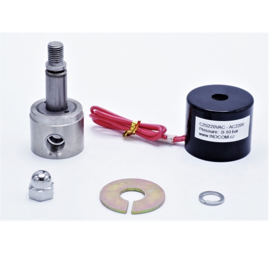 nerezový elektromagnetický ventil AC 220 V