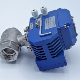 Nerezový kulový kohout, dvoudílný s adapterem pro pohon