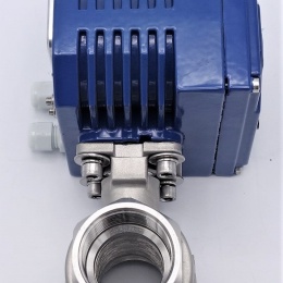 Nerezový kulový kohout, dvoudílný s elektrickým servopohonem jednootáčkovým 30 Nm