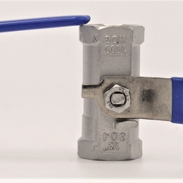 Nerezový kulový kohout s redukovaným průtokem, jednodílný, závitový 1/2”