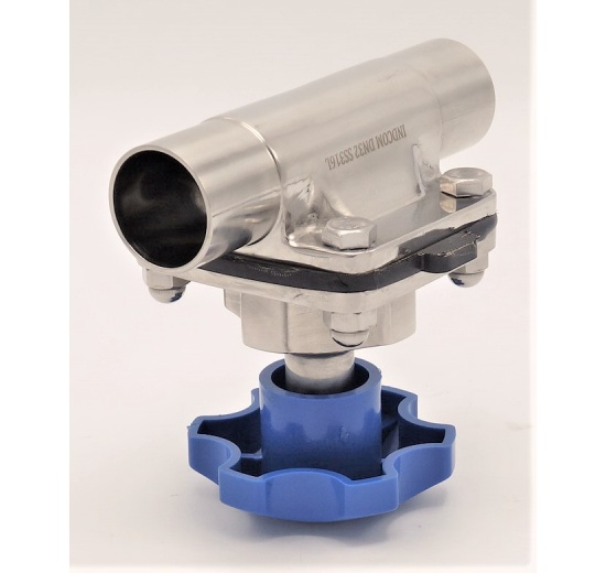 Nerezový membránový ventil, navařovací S-S