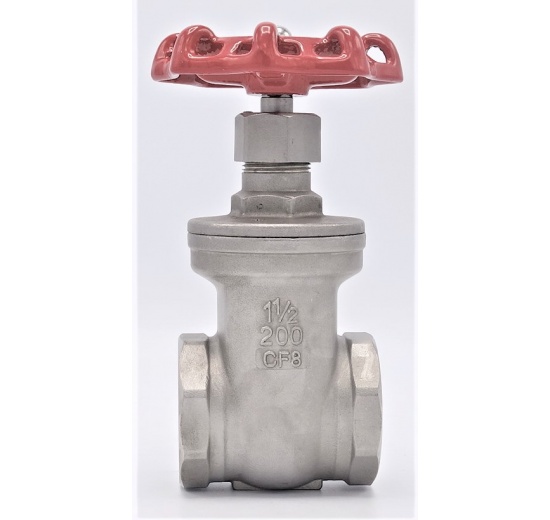 Nerezový uzavírací, regulační šoupátkový ventil 1 1/2”