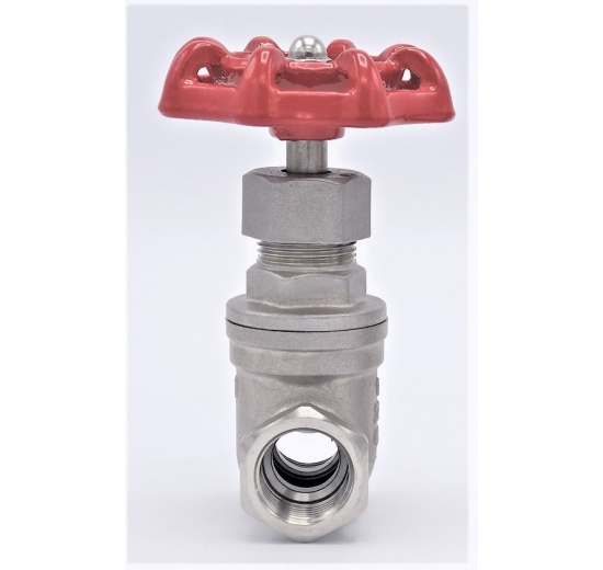 Nerezový uzavírací, regulační šoupátkový ventil 1/2”