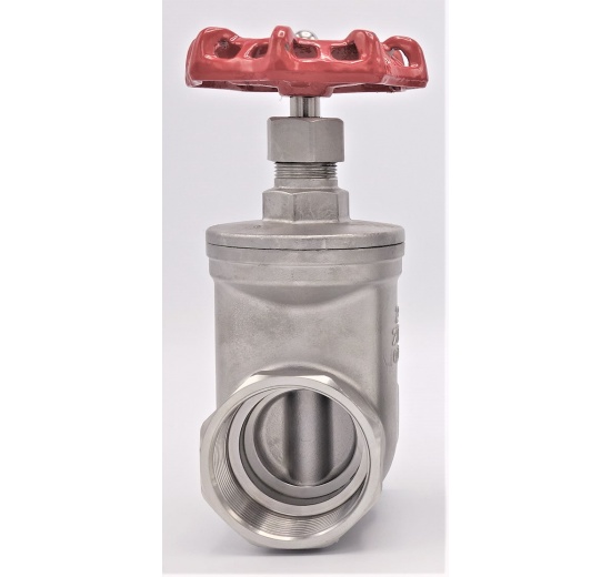 Nerezový uzavírací, regulační šoupátkový ventil 2”