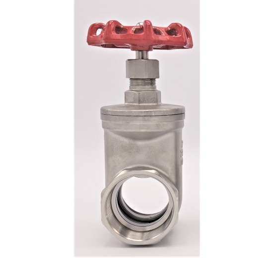 Nerezový uzavírací, regulační šoupátkový ventil 2”