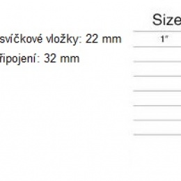 nerezový ventilační filtr - rozměry