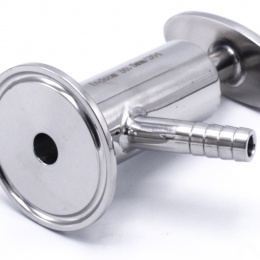 Nerezový vzorkovací ventil, kohoutek, připojení CLAMP