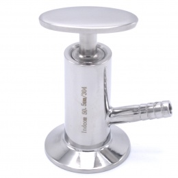 Nerezový vzorkovací ventil, kohoutek, připojení CLAMP