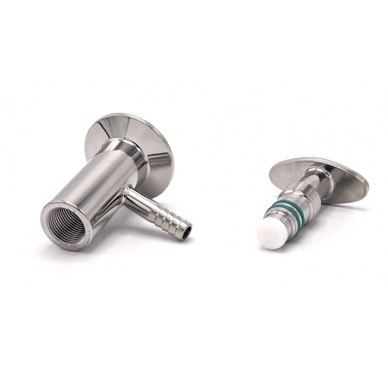 Nerezový vzorkovací ventil, kohoutek, připojení CLAMP