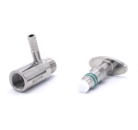 Nerezový vzorkovací ventil závitový  1/2"