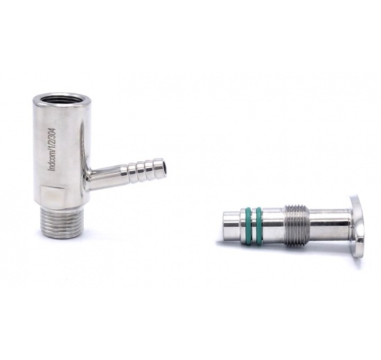 Nerezový vzorkovací ventil závitový  1/2"