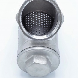 nerezový Y filtr šikmý s jemným sítkem, závitový 1 1/2”