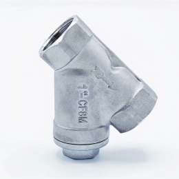 nerezový Y filtr šikmý s jemným sítkem, závitový 1”