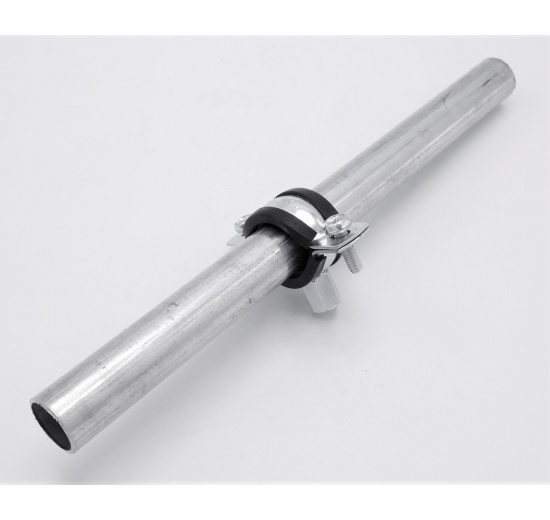 Objímka potrubní s gumou EPDM, dvoušroubová, pozinkovaná