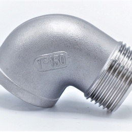 oblouk, závitové koleno, male/female, typ 304, závit 1"