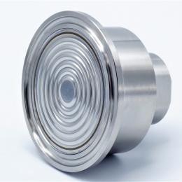 oddělovací nerezová membrána, typ c - clamp s upevňovacím třmenem (objímkou), límeček 64 mm, vnitřní závit 1/2"