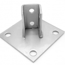 Patka kotevní čtvercová, pozinkovaná, sedlový úchyt