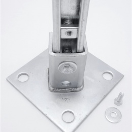 Patka kotevní čtvercová, pozinkovaná, sedlový úchyt