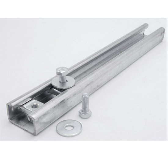 Patka kotevní čtvercová, pozinkovaná, sedlový úchyt