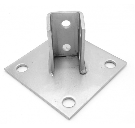 Patka kotevní čtvercová, pozinkovaná, sedlový úchyt