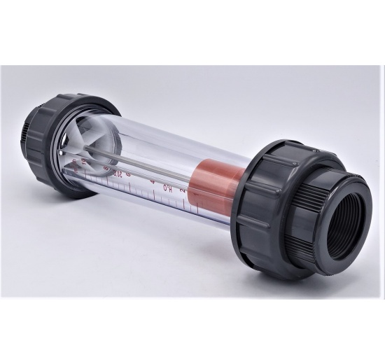 Plováčkový průtokoměr /rotametr/  DN50, 1~10 m3/hod vnitřní závit DN40 (1 1/2")