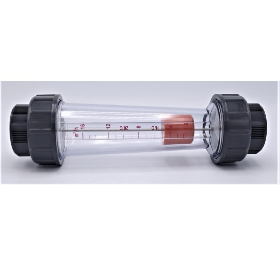 Plováčkový průtokoměr /rotametr/ DN50, 1.6~16 m3/hod, připojení vnitřní závit DN40 (1 1/2")