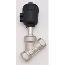 náhled produktu Pneumatically-operated Valves, Angle Seat - 45°| G-thread 1 1/4"