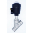 náhled produktu Pneumatically-operated Valves, Angle Seat - 45°| G-thread 3/4"