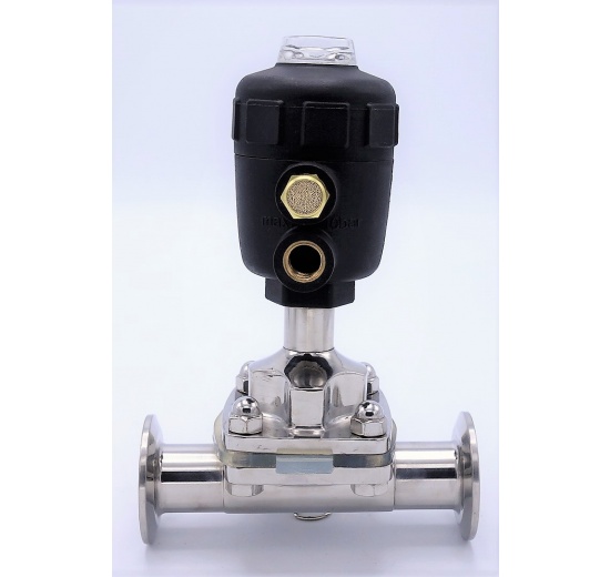 Pneumaticky ovládané membránové ventily, clamp typ C-C