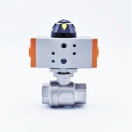 pneumaticky ovládaný kulový ventil