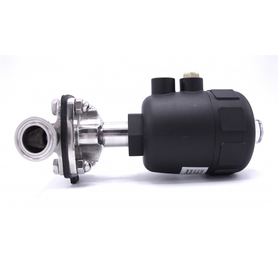 Pneumaticky ovládaný membránový ventil, CLAMP připojení | DN20 (K34)